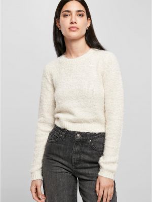 Džemperis ar spalvām Uc Curvy balts