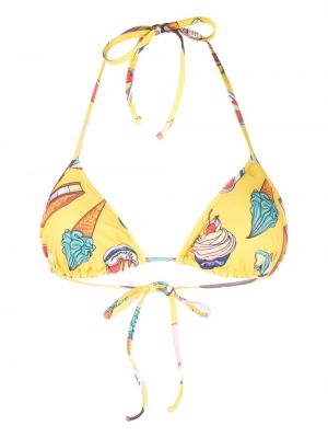 Bikini cu imagine Moschino galben