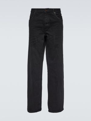Straight jeans ausgestellt Saint Laurent schwarz