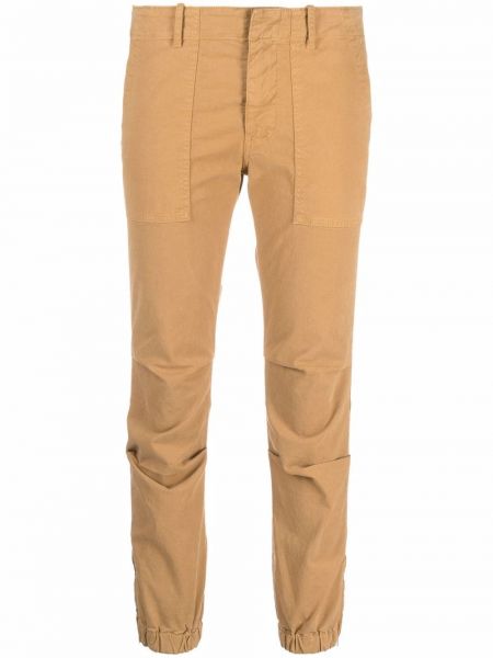 Укороченные брюки карго Nili Lotan, коричневые