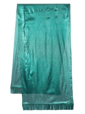 Fular de mătase plisat Maria Lucia Hohan verde