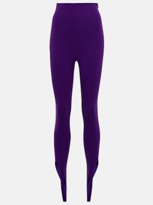Pantalones rectos The Attico violeta