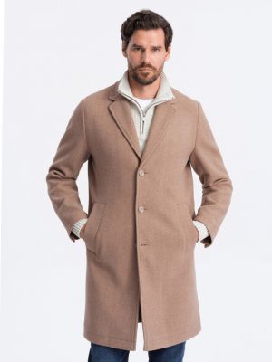 Palton Ombre Clothing maro