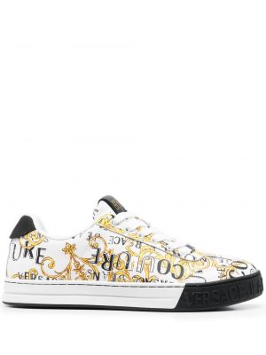 Sneakers med snörning Versace Jeans Couture vit