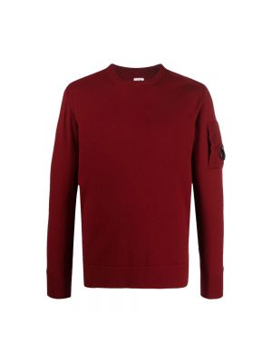 Sweter z wełny merino C.p. Company czerwony