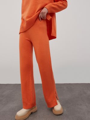 Широки панталони тип „марлен“ Edited оранжево