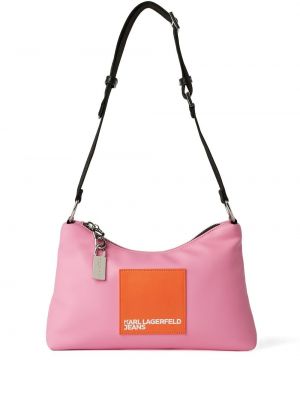Чанта за ръка Karl Lagerfeld Jeans розово