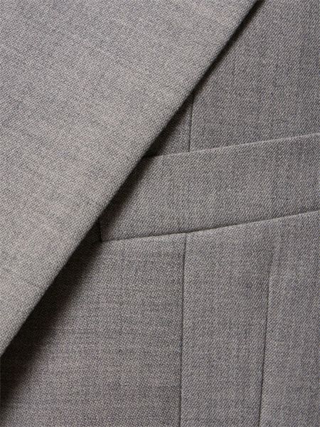 Giacca di lana Victoria Beckham grigio