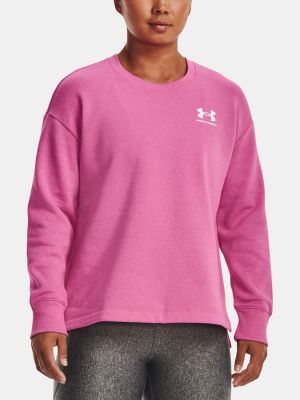 Fliso džemperis oversize Under Armour rožinė
