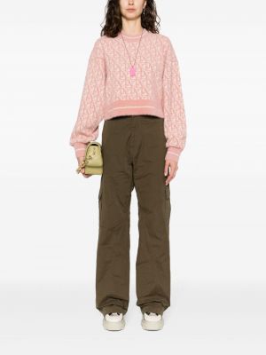 Jacquard pullover Palm Angels pink