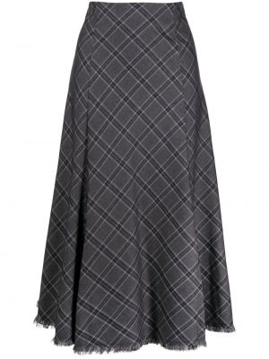 Kostkované sukně s potiskem B+ab šedé