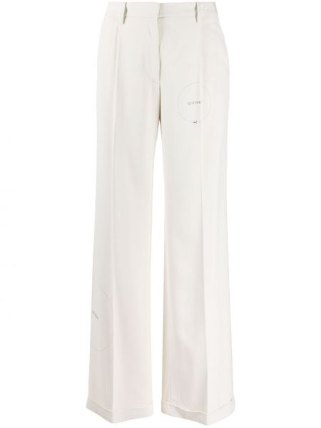Pantalones con estampado Off-white blanco
