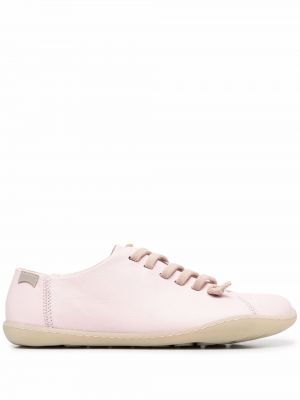 Blonder lær snøring sneakers Camper rosa