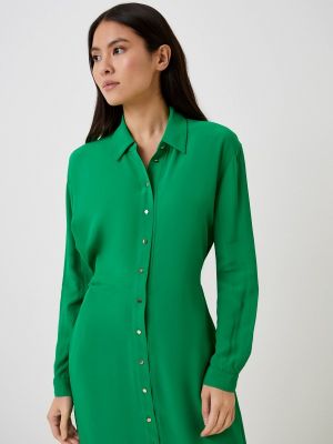 Платье-рубашка Eleganzza зеленое