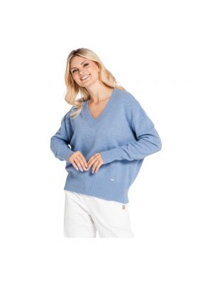 Sweter wełniany Look Made With Love niebieski