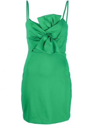 Mini šaty s mašľou P.a.r.o.s.h. zelená