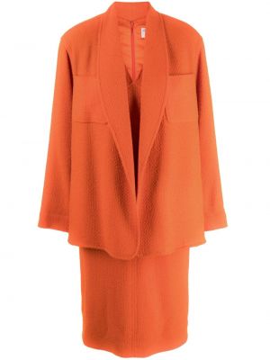 Šaty Chanel Pre-owned oranžové