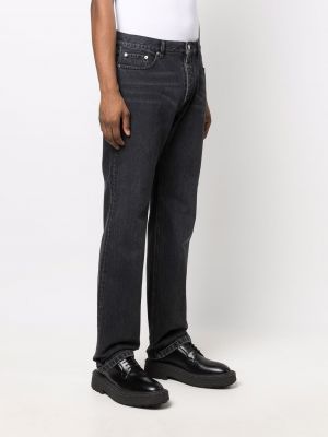 Straight fit džíny s nízkým pasem Balenciaga černé