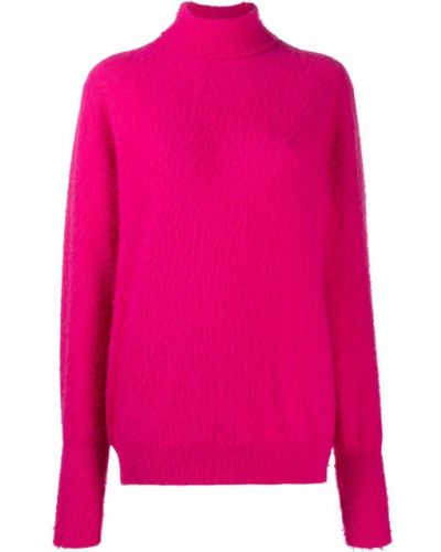 Jersey de cuello vuelto de tela jersey Maison Margiela rosa
