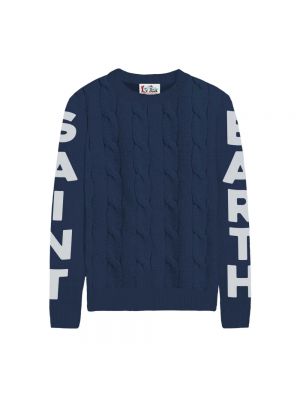 Sweter Mc2 Saint Barth niebieski