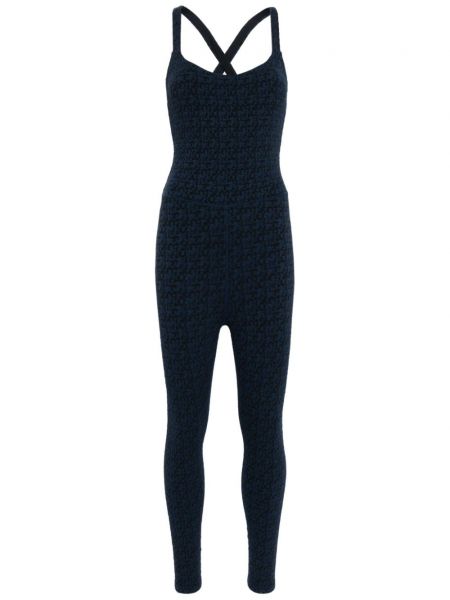 Jacquard strop jumpsuit The Upside blå