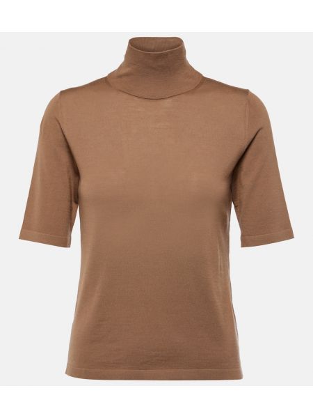 Woll top 's Max Mara braun