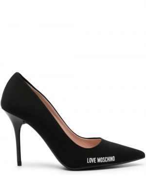 Pantofi cu toc cu imagine Love Moschino