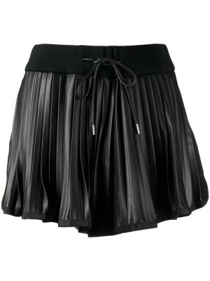 Shorts mit plisseefalten Sacai schwarz
