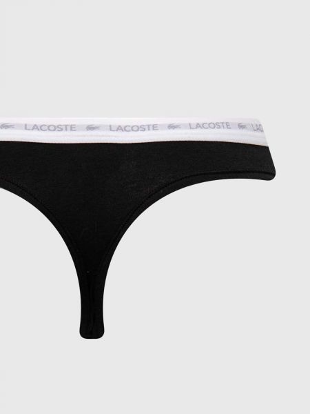 Kalhotky string Lacoste černé