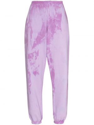 Pantalones de chándal de flores tie dye Come Back As A Flower violeta