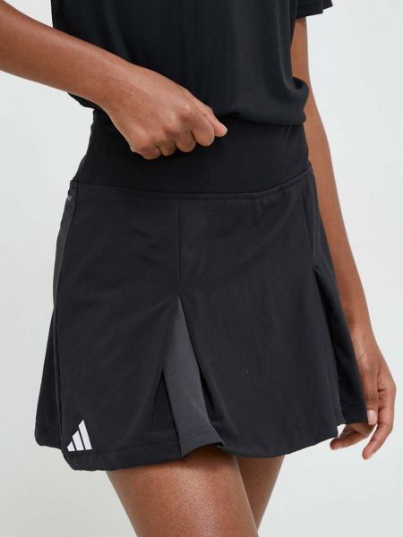 Mini spódniczka plisowana do tenisa Adidas Performance czarna