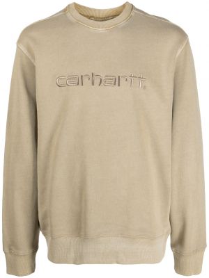 Tröja med broderi Carhartt Wip brun