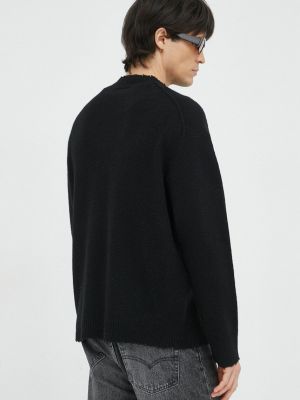 Vlněný svetr Allsaints černý