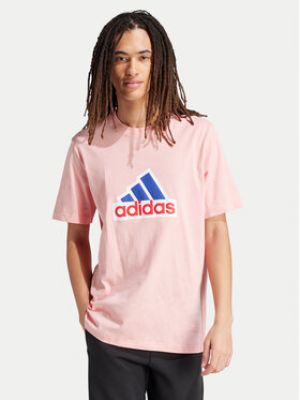 T-shirt de sport large Adidas rose