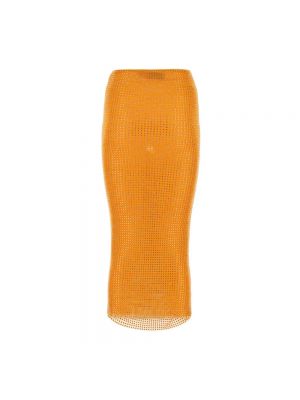 Falda de tubo de tul Self-portrait naranja