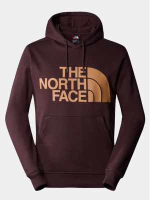 Mikina s kapucí The North Face hnědá
