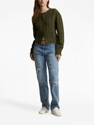 Raštuota gėlėta medvilninė džinsiniai marškiniai Polo Ralph Lauren