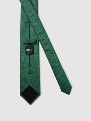 Jedwabny krawat Boss zielony