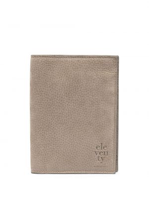 Portefeuille en cuir Eleventy beige