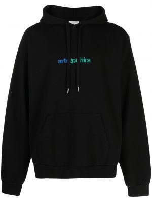 Pamučna hoodie s kapuljačom Arte crna