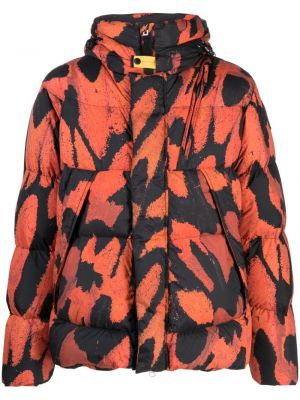 Pikowana kurtka puchowa w abstrakcyjne wzory Parajumpers