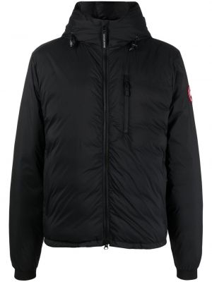 Daunenjacke mit federn mit kapuze Canada Goose schwarz