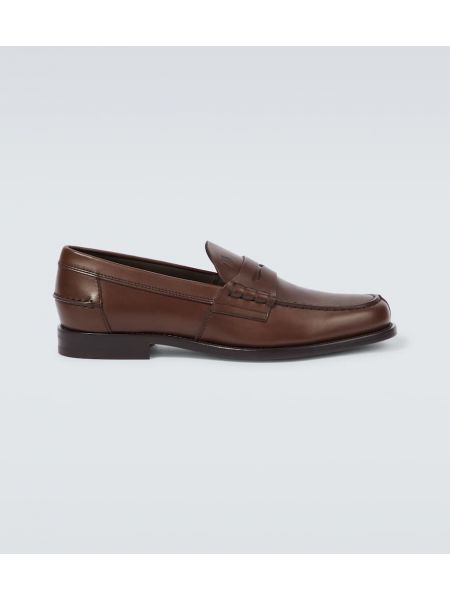 Skinn loafers Tod's brun