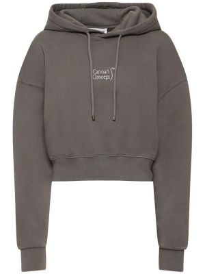 Hoodie en coton à imprimé Cannari Concept gris