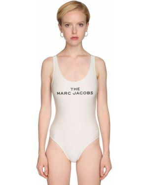 Злитий купальник з принтом Marc Jacobs, білий