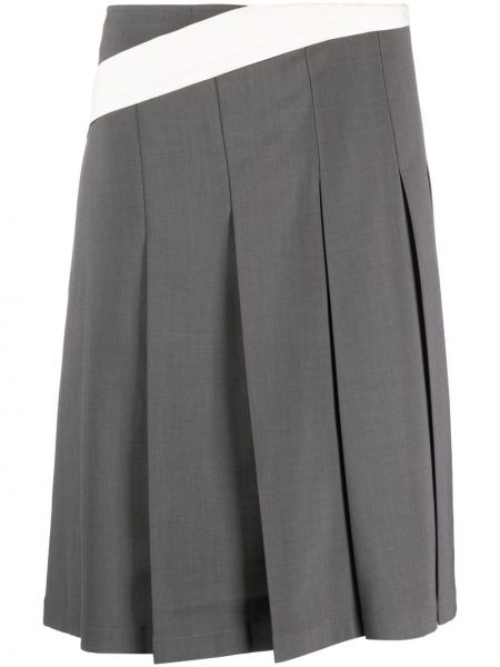 Plisované midi sukně Low Classic šedé