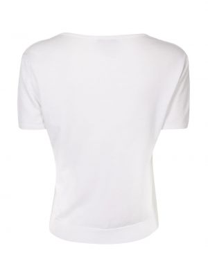 Camiseta con bordado Chanel Pre-owned blanco
