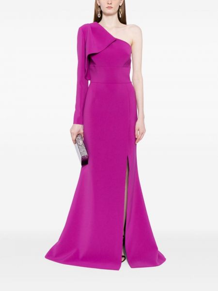Asimetriškas vakarinė suknelė Elie Saab violetinė