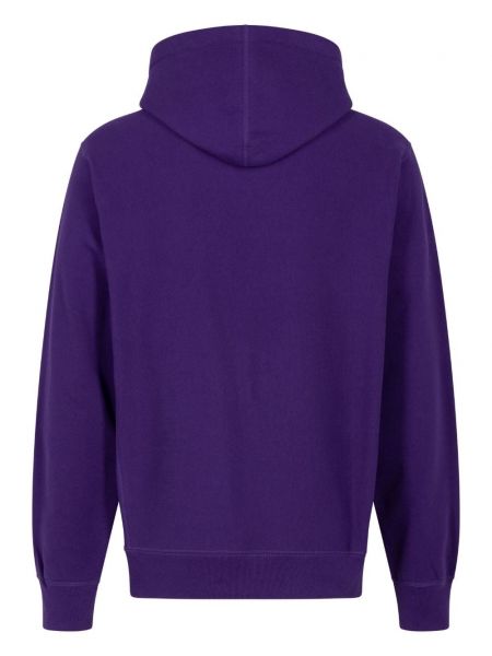 Džemperis su gobtuvu su kristalais Supreme violetinė