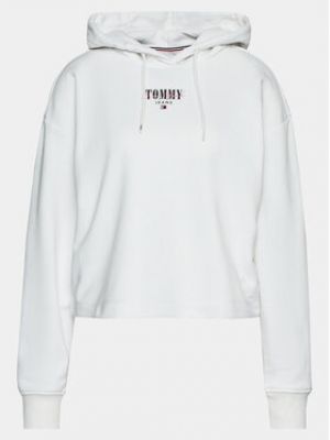 Sweat large Tommy Jeans blanc